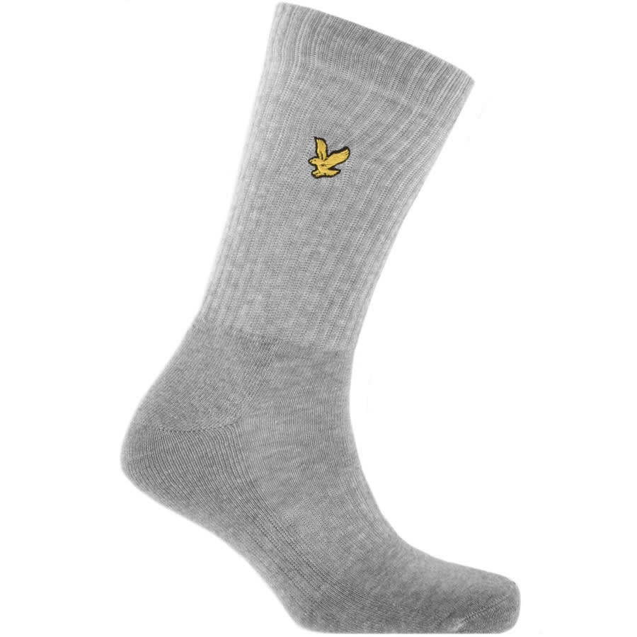 Alternative Image for ProductLyle And Scott Hamilton Three Pack Socks Grey3